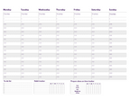 WEEKLY PLANNER
